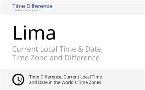 Lima Lima Region Peru Current Local Time And Date Time Zone And Time