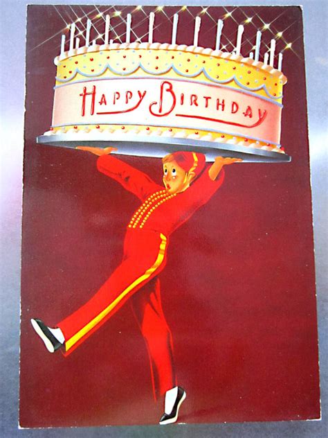 Retro Vintage Birthday Card By Pop Artist And Illustrator David Juniper