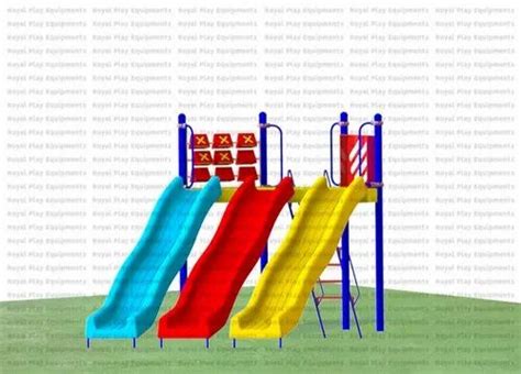 Frp Playground Wave Slide For Outdoor Age Group Up To 12 Years At