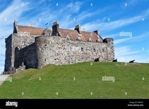 Duart Castle On The Isle Of Mull Off The West Coast Of Scotland Stock