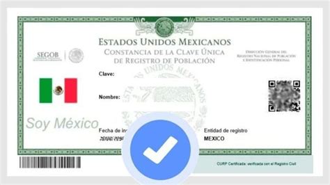 Nueva Curp Certificada Dónde Puedo Descargárla Por Internet Para Que Sea Válida As México
