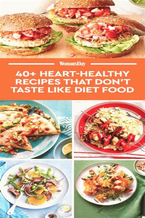 Diabetic & heart healthy meals. Save these hearthealthy dinner recipes for later by pinning this image and follow Womans Day in ...