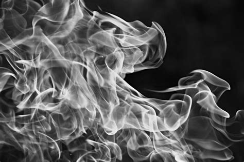 Fire Flames Smoke Black And White Photograph By Gaby Ethington Fine