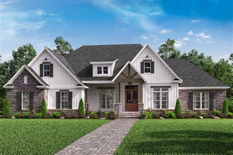 Open Concept 4 Bed Craftsman Home Plan With Bonus Over
