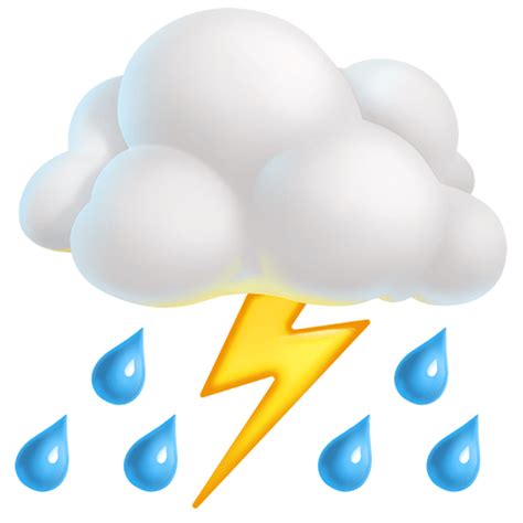 ⛈️ Cloud With Lightning And Rain On Twitter Emoji Stickers 131
