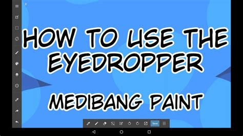 How To Use The Eyedropper Medibang Paint Tutorial For Beginners YouTube