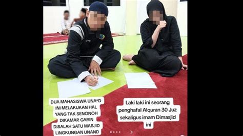 Nasib Sepasang Mahasiswa Kepergok Mesum Di Masjid Akhirnya Pelaku