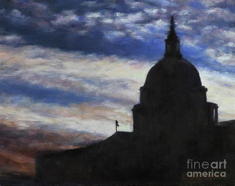 Silhouette Dome Painting By Elizabeth Roskam Pixels