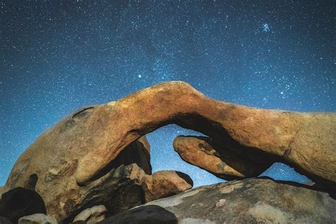The Night Sky Over Arch Rock Joshua Tree National Park A7sii