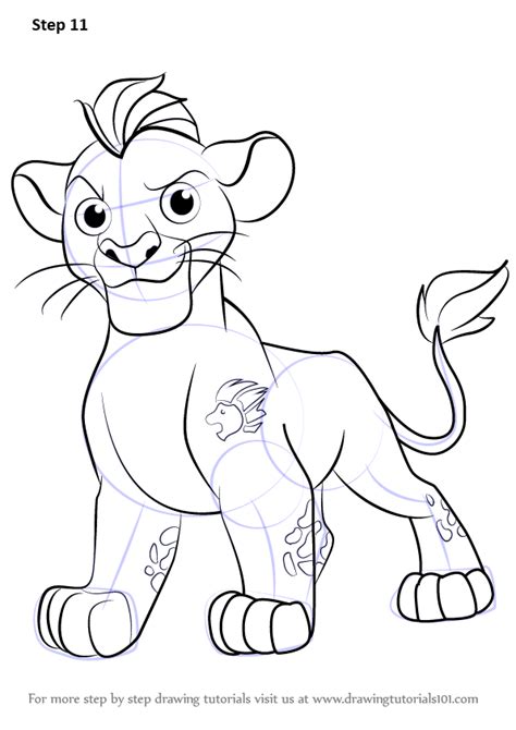 Learn How to Draw Kion from The Lion Guard (The Lion Guard) Step by Step : Drawing Tutorials