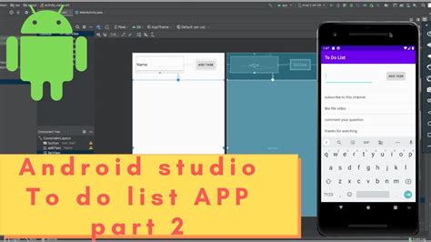 Android Studio Tutorial For Beginner Todo List App Part 2 Youtube
