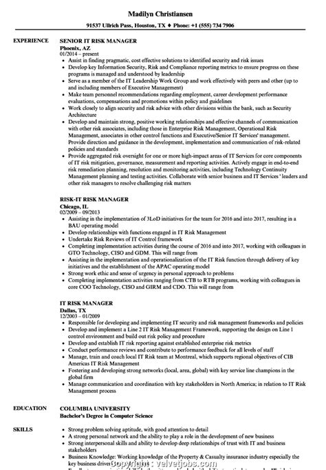 As a financial risk analyst, you should be able to complete the following duties: Best It Risk Manager Resume IT Risk Manager Resume Samples ...