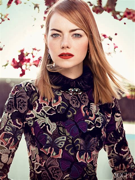 Emma stone is a very well reputed and brilliant hollywood actress. Emma Stone for American Vogue by Craig McDean