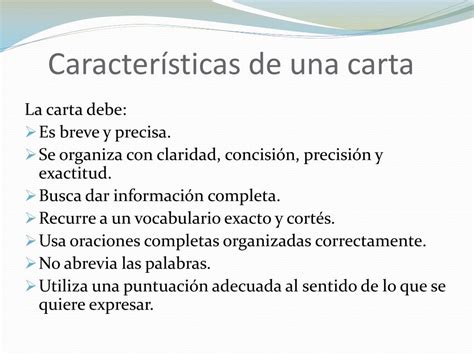 PPT Las Partes De La Carta Y Sus Formatos PowerPoint Presentation