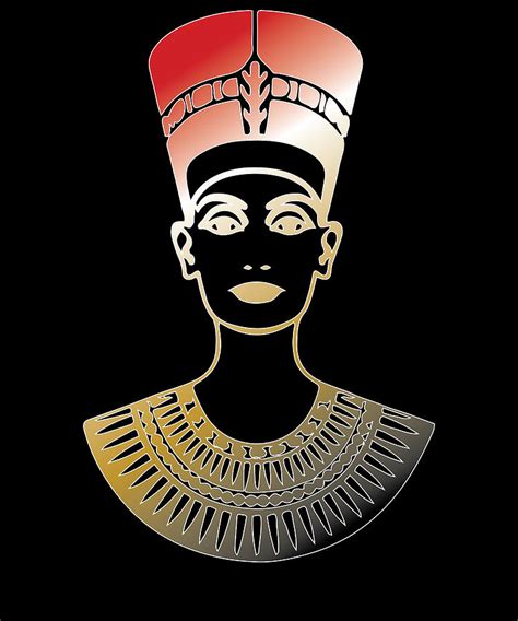 Queen Nefertiti Digital Art By Shunnwii