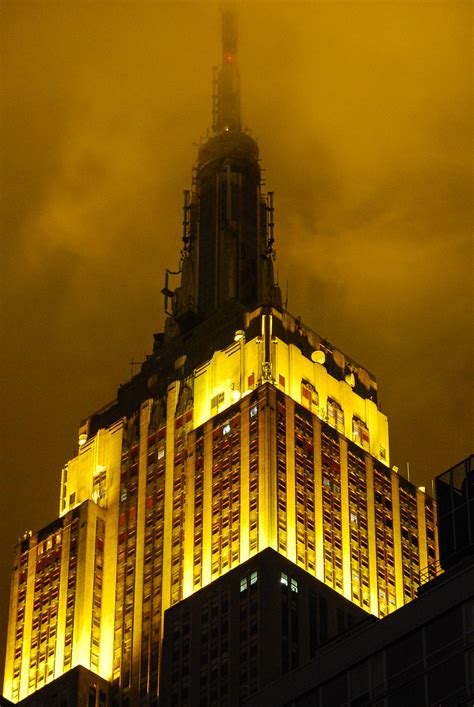 Foggy Night The Empire State Building New York New Yor Flickr