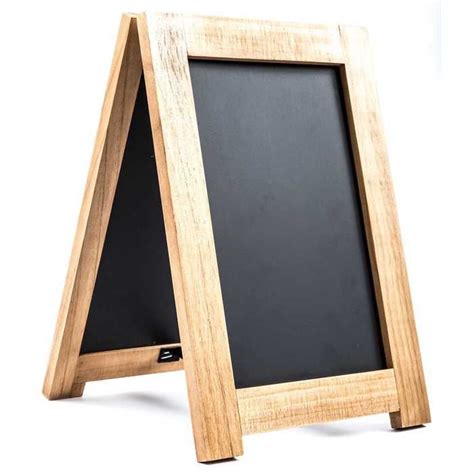 Naturally when i discovered porcelain chalkboard paint i had to grab some. Natural Wood & Black Chalkboard Table Easel | Hobby Lobby ...