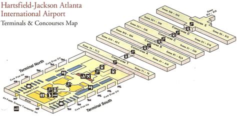 Map Of Atlanta Airport Terminals Map List Of Map Of Asia And Middle