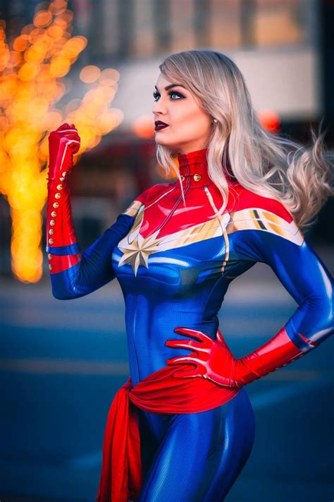 Captain Marvel Hot Pictures Marvel Cosplay Sexy Cosplay Captain Marvel