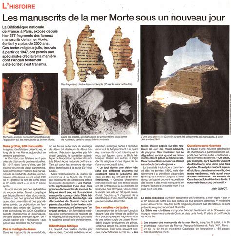Contenu Des Manuscrits De La Mer Morte Pdf - Interview Ouest France : Les manuscrits de la mer Morte sous un nouveau