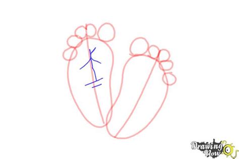 How To Draw Baby Feet Drawingnow