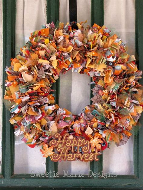 Autumn Harvest Fall Fabric Wreath By Sweetiemariedesigns On Etsy 30