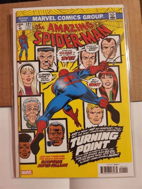 Amazing Spider Man 121 Facsimile Edition Marvel Comics 2023 Death Gwen Stacy 1200 Picclick