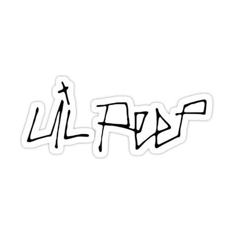 Lil Peep Logo Sticker By Dumontbast In 2021 Lil Peep Tattoos Lil