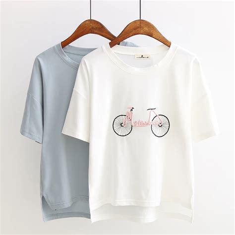 2018 Summer New T Shirt For Women Embroidery Design Tee Tops Harajuku Short Sleeve Cotton T