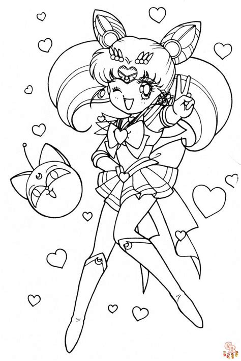 Coloriages Mignons De Chibiusa Sailor Moon Du Plaisir à Imprimer Pour