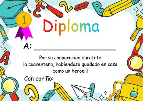 Diplomas De Preescolar Para Editar Gratis Diploma Preescolar Images