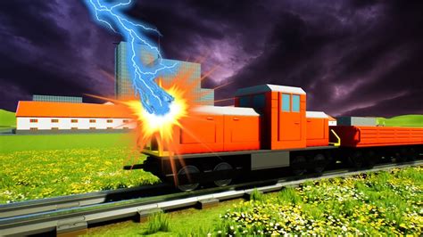 Lightning Strikes The Brick Rigs Train Brick Rigs Gameplay Lego