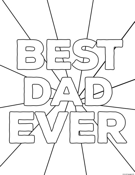 Happy Fathers Day Coloring Pages Free Printables Paper Free Fathers