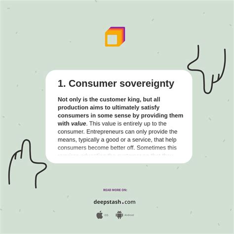 1 Consumer Sovereignty Deepstash