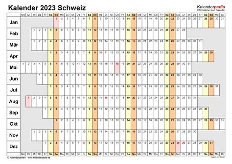 Kalender 2023 Schweiz Excel Amp Pdf Schweiz Kalender Ch Rezfoods