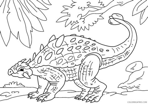 Ankylosaurus Coloring Page Coloring Free