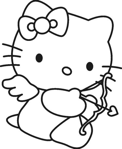 Hello Kitty Cupid Coloring Page Hello Kitty Colouring Pages Hello