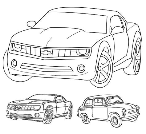 Chevy Camaro Coloring Page Coloring Home