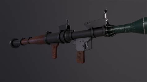 3d Model Rpg7 Gun Vr Ar Low Poly Cgtrader