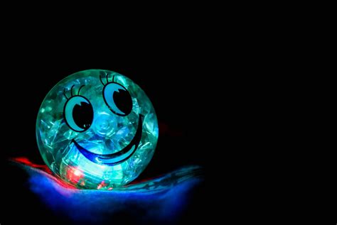 Emoji Light Ball Smile Happiness Ball Backlight 5k Wallpaper