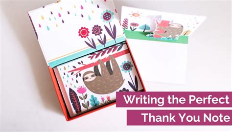 Writing The Perfect Thank You Note Artful Agenda