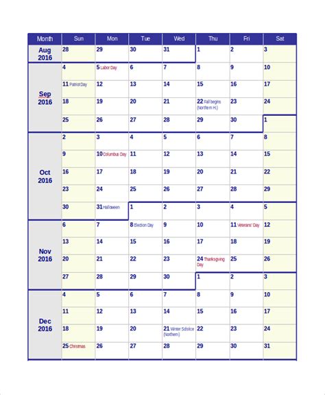 Teacher Calendar Printable Calendar Templates