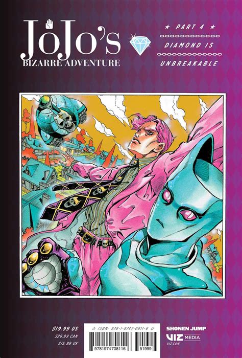Diamond is unbreakable (ダイヤモンドは砕けない daiyamondo wa kudakenai) is the fourth part of jojo's bizarre adventure, serialized in weekly shōnen jump from may 1992 to december 1995. JoJo's Bizarre Adventure: Part 4--Diamond Is Unbreakable ...