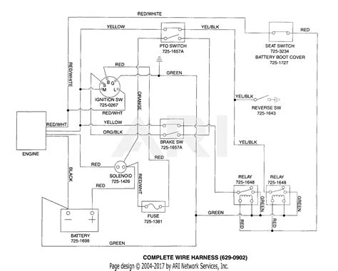 Wiring Diagram For Mtd Riding Mower 13as678h205