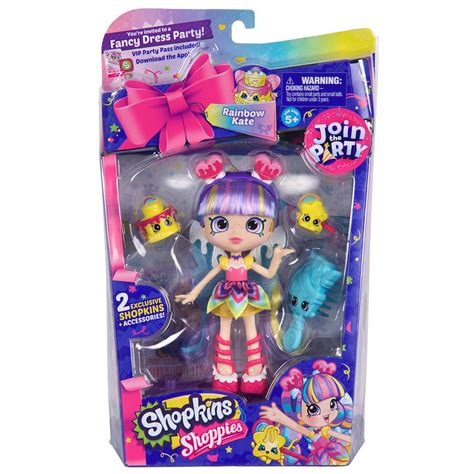 Buy Shopkins Shoppies Dolls Party Rainbow Kate At Mighty Ape Australia