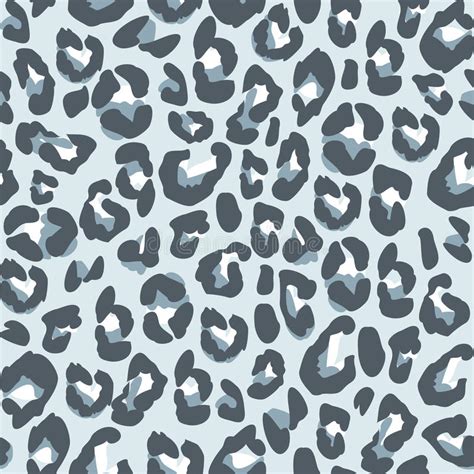 Seamless Pattern Skin Of A Snow Leopard Stock Vector Illustration Of Graphic African 81410646
