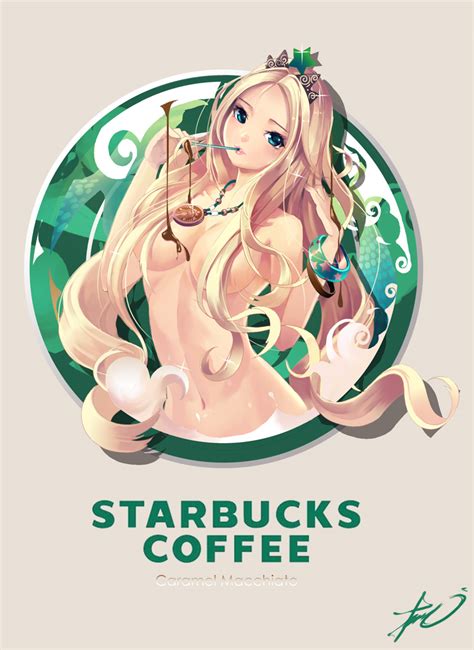 Starbucks Siren Starbucks Drawn By Easyeasycrew Danbooru