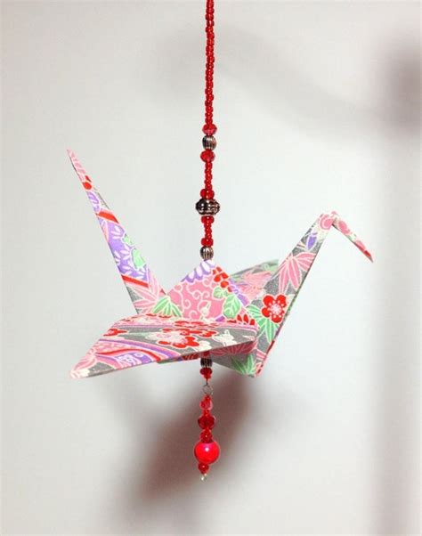 Origami Crane Ornament Origami Cranes Christmas Origami Etsy