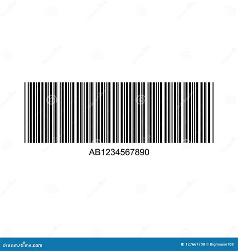 Barcode Or Code Isolated On A Background Vector Stock Vector