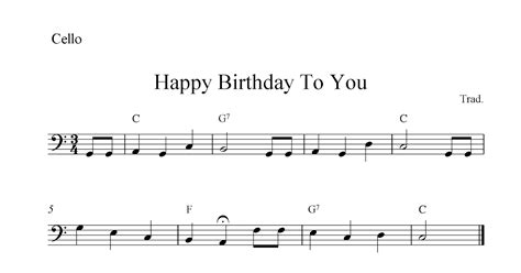 Baixar musica happy birhtday too you. Happy Birthday To You, free cello sheet music notes